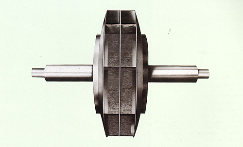 hard surfacing fan impeller dealing with-dust gas