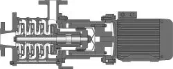 Hermetic Magnetic Drive Pump Type MCAM Close Coupled