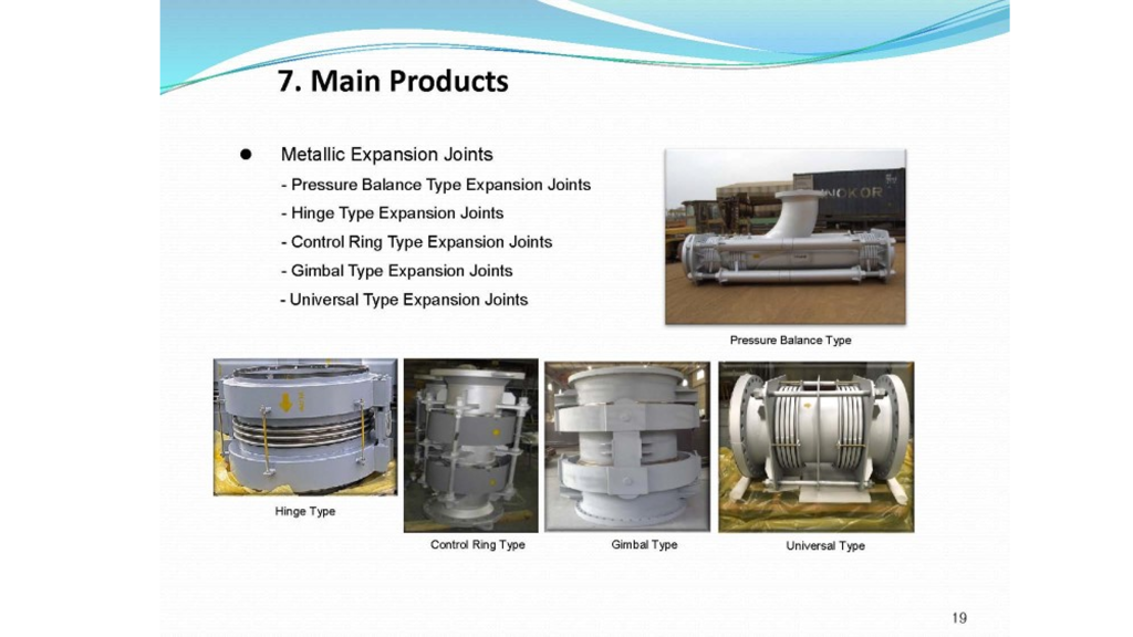 article selecting expansion joint in industrial