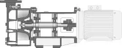 hermetic liquid ring vacuum pump type lvpl