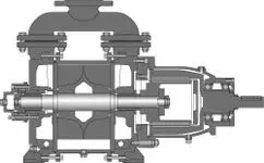 hermetic liquid ring vacuum pump type lvpm