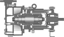 hermetic liquid ring vacuum pump type lvpml