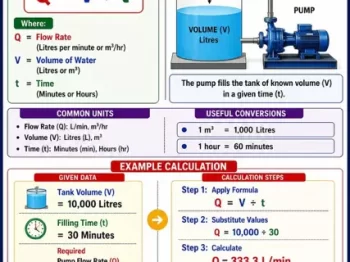 pump flow rate calculation