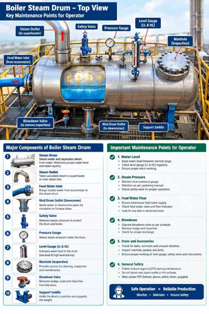Boiler Steam Drum